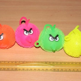 Йо-йо ЭНГРИ БЁРДС  (32 гр)  силіконове, що світиться