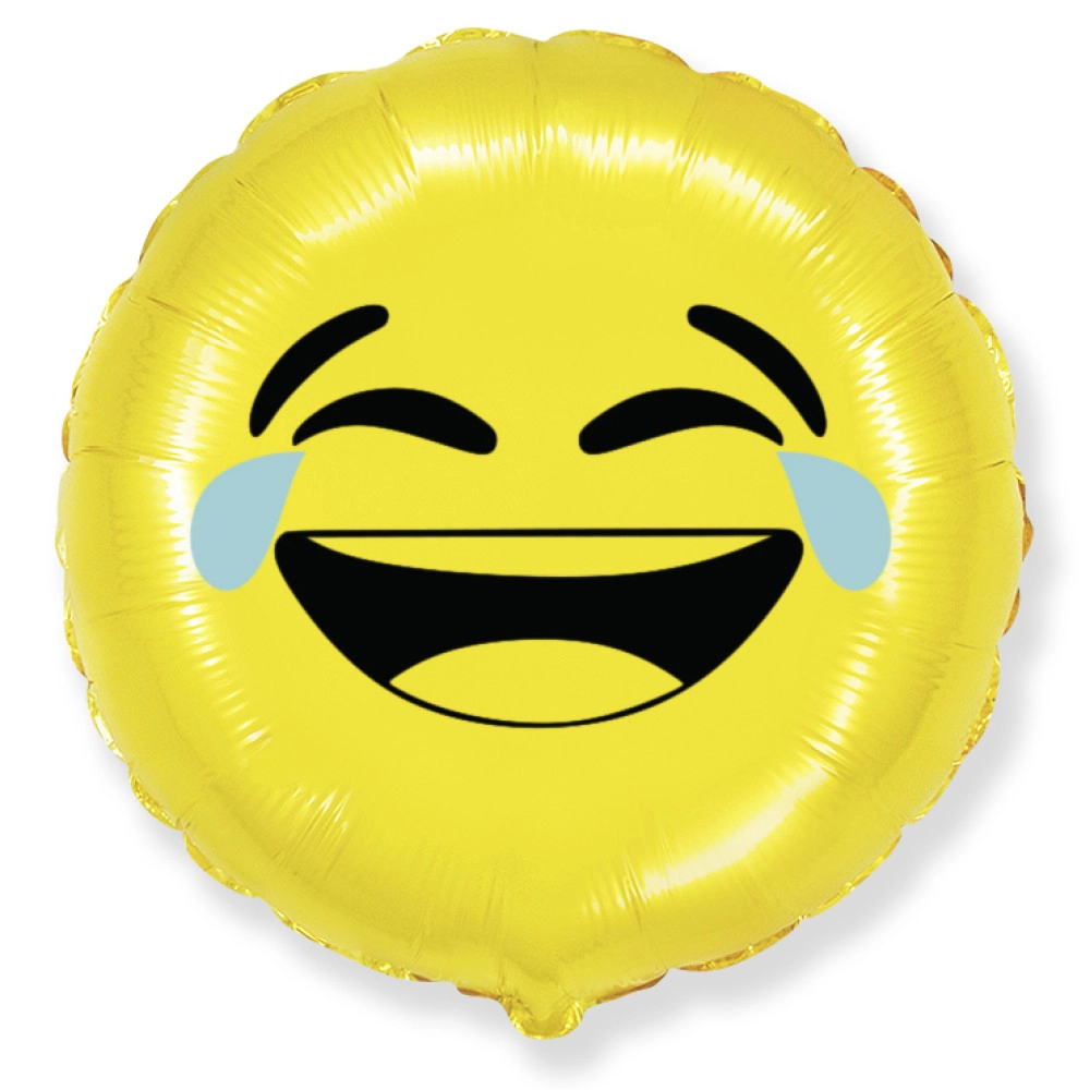 411573 круг 18* з малюнком "СМАЙЛ LAUGHT "