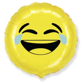 411573 круг 18* з малюнком "СМАЙЛ LAUGHT "