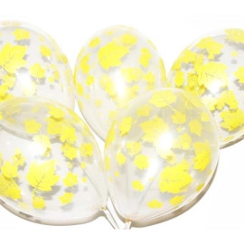 12 кристал 00 прозорий з мал. "ЛИСТЯ жовті" (100шт/уп)