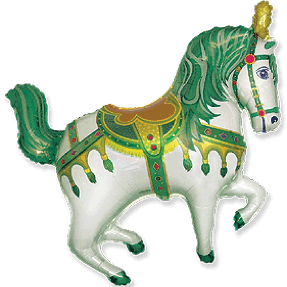 Кінь ярмарковий 901668 Фольга зелений