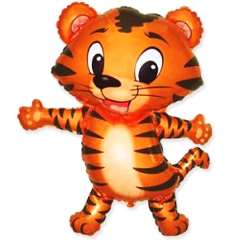 Тигреня з посмішкою міні *14 902708 Фольга чорні смуги