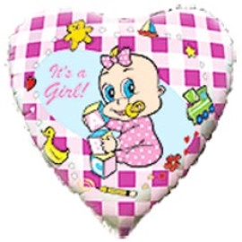 201554 Серце 18" Немовля дівчинка