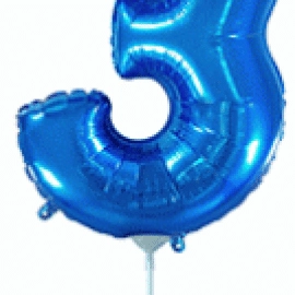 Цифра 3 Міні Flexmetal СИНЯ (902763A) з клапаном