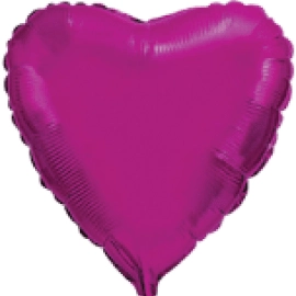 9" серце-міні пурпурове 202500 PU фольга