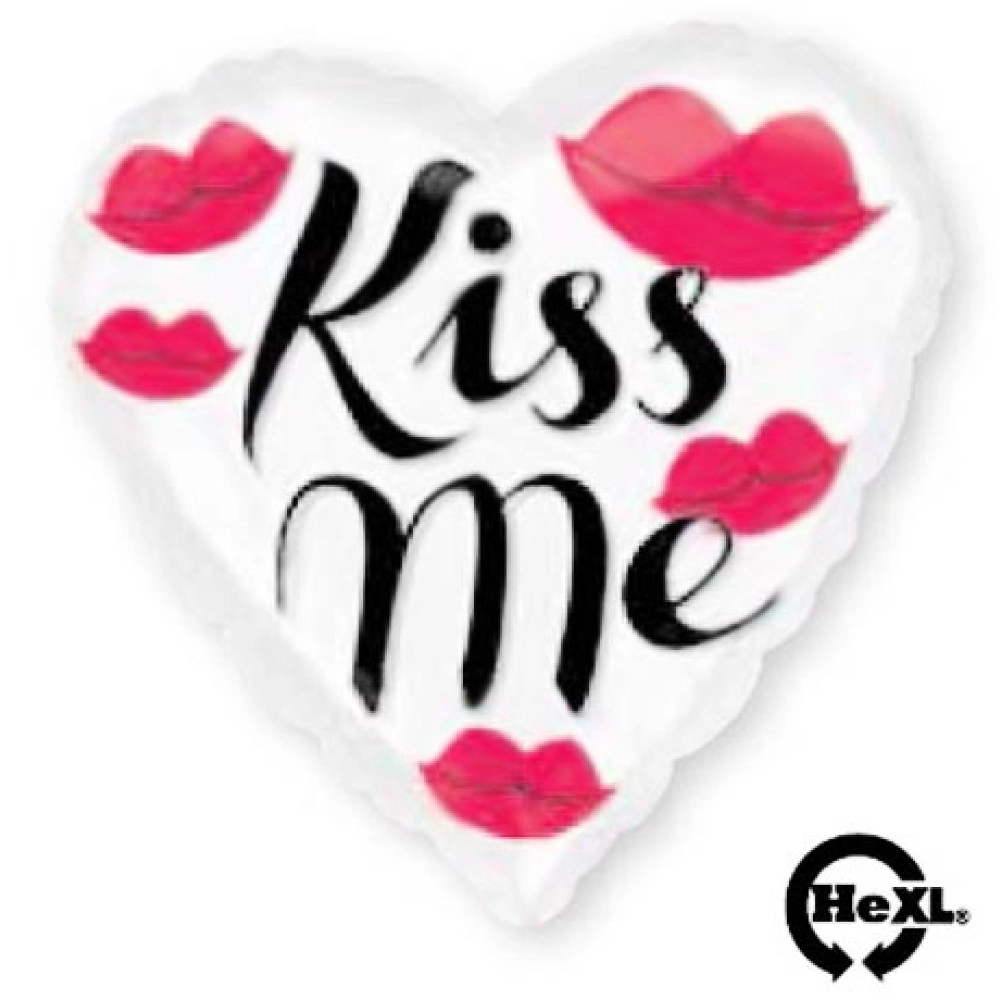 А-27623-02 Серце 18" S40 "KISS ME"   Anagram