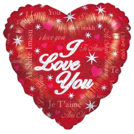 86114 Серце 18" з мал. "I love you" Betalik США