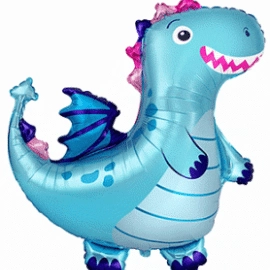 Дракон блакитний міні 902838 А Фольга