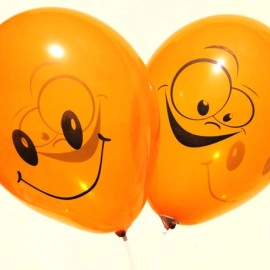 12 кристал 41 помаранчевий з мал. "ПОСМІШКА" (100шт/уп)