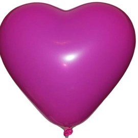 Серце 10" пастель 07 фуксія (CR/10)