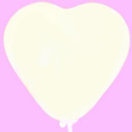 Серце 10" пастель 59 іворі (CR/10)