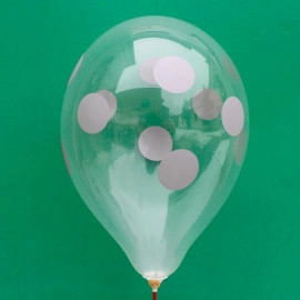 12 кристал 00 прозорий з мал. "ПОЛЬКА срібло" (100шт/уп)