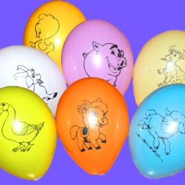 10 пастель ас. з мал. ТВАРИНИ СВІЙСЬКІ (100шт/уп)