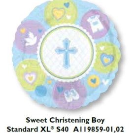 А-19859-02 круг 18" S40 з мал. "Хрестини хлопчика" (Anagram)