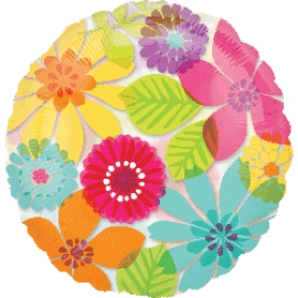 А-22375-02 круг 18" S50 з мал. "Квіти та листя" ДЕКО (Anagram)