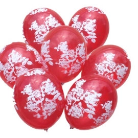 12 кристал 42 червоний з мал. "ТРОЯНДА" (100шт/уп) РОЗПРОДАЖ