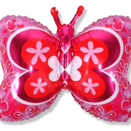 Метелик  деко 23/35* 901657 Фольга фуксія