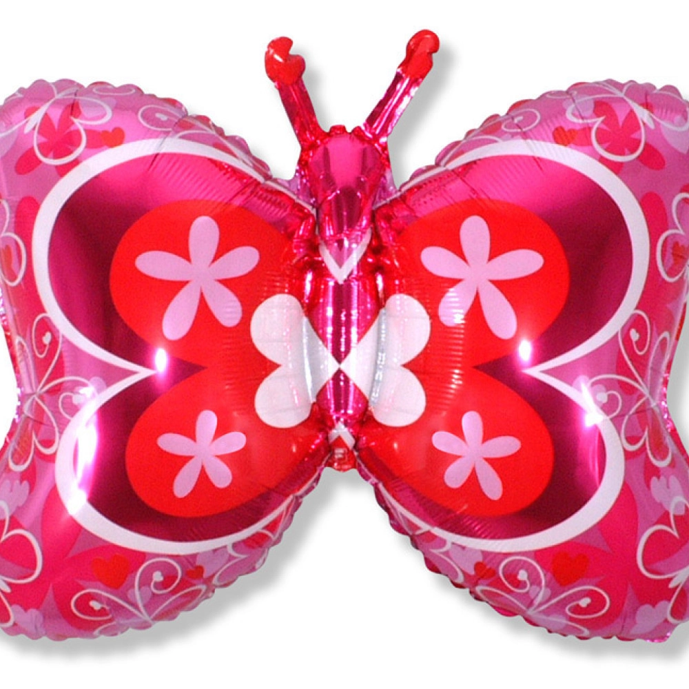 Метелик  деко 23/35* 901657 Фольга фуксія