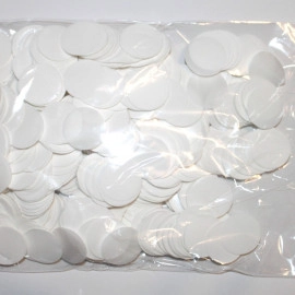 Конфетті КОЛО білий (2,3 см.) (1уп.=100 гр.)