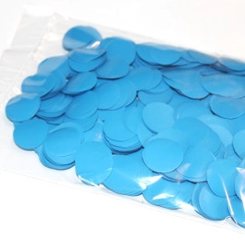 Конфетті КОЛО блакитний (2,3 см.) (1уп.=100 гр.)