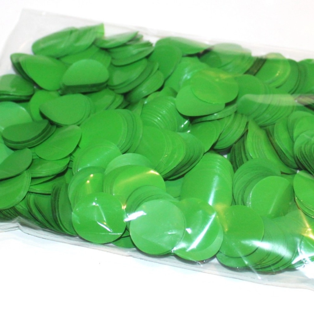 Конфетті КОЛО зелений (2,3 см.) (1уп.=100 гр.)