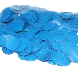 Конфетті КОЛО синій (2,3 см.) (1уп.=100 гр.)