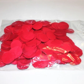 Конфетті КОЛО червоний (2,3 см.) (1уп.=100 гр.)