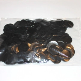 Конфетті КОЛО чорний (2,3 см.) (1уп.=100 гр.)