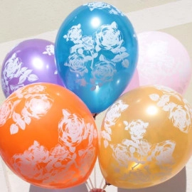 12 металік ас. з мал. ТРОЯНДА (100шт/уп) РОЗПРОДАЖ