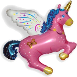 Чарівний єдиноріг  26/29 901658 Фольга фуксія