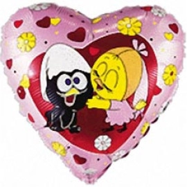 201525 Серце 18" (фольга) з мал.