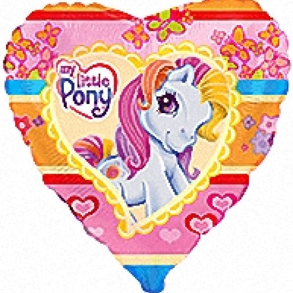 201658 Серце 18" (фольга) з мал.