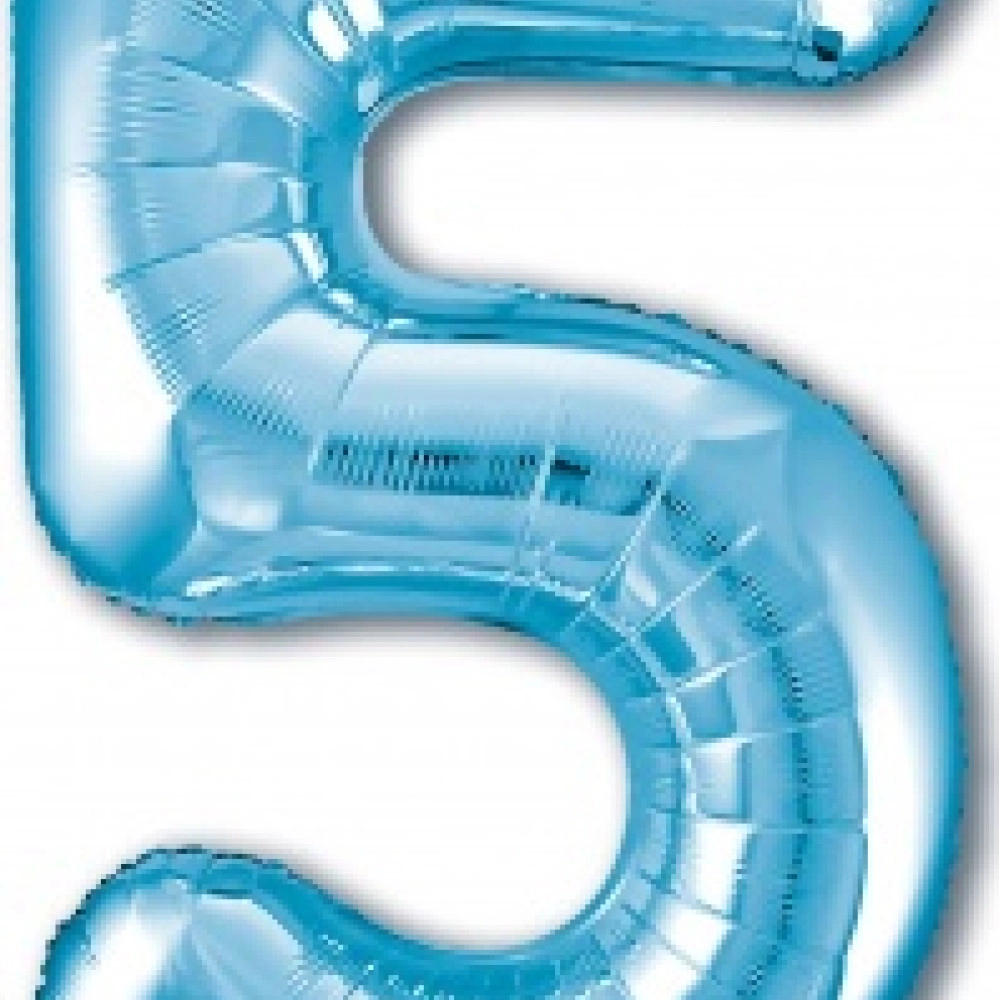 Цифра 5  Slim Agura холодний блакитний (102 см / 40') 755303