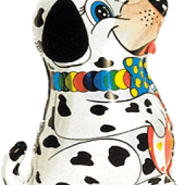 Долматинець з вушками 24/20* 901512 Фольга