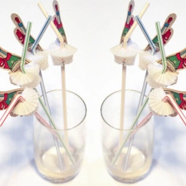 Трубочка коктейльна "Шампанське" (1 упх50 шт) 1 шт.