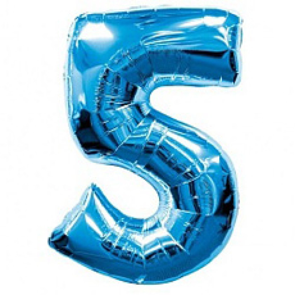Цифра 5 Flexmetal СИНЯ (901765 A)