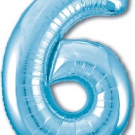 Цифра 6 Slim Agura холодний блакитний (102 см / 40') 755310