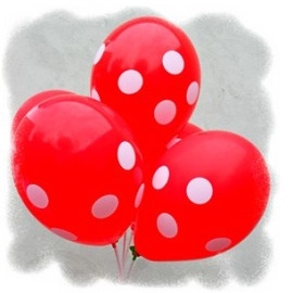 12 пастель 05 чи 45 червона з мал. "ПОЛЬКА" (Біле нанесення) 4+0 (100шт/уп)