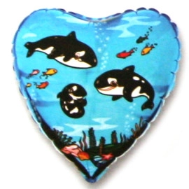 201542 Серце 18" Кити