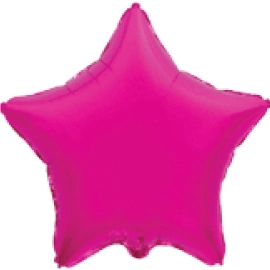 32" зірка б/м фуксія (малинова) 306500 F фольга