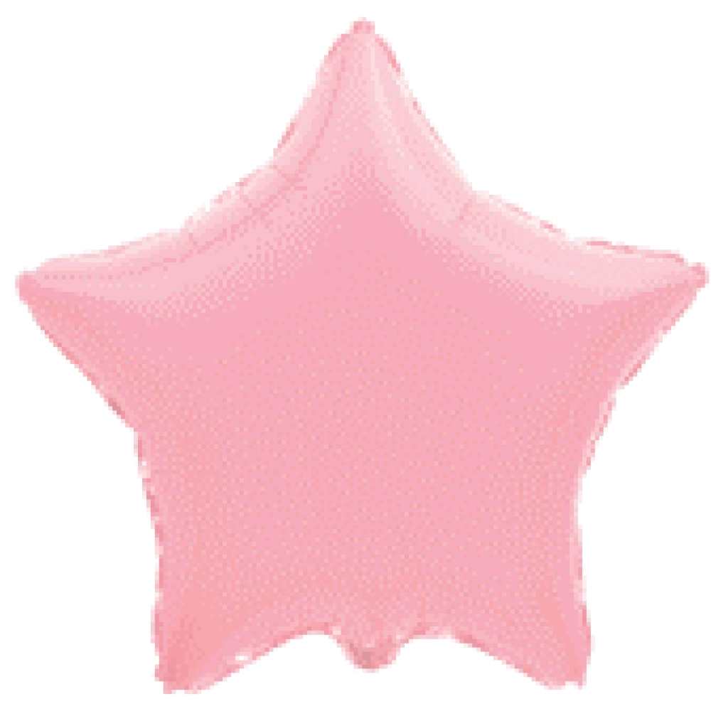 32" зірка б/м пастель рожева 306500 RS фольга