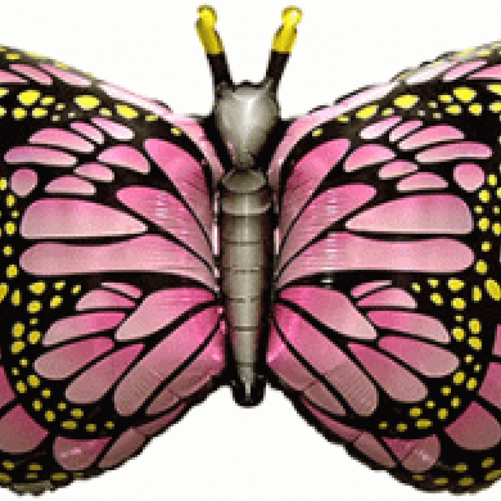 Метелик-Махаон 901778F Фольга рожевий