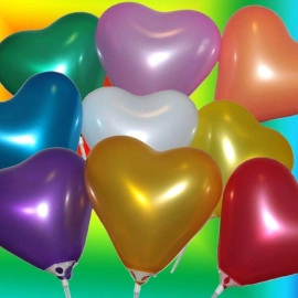 асорті Серце 6" металік 82 (CRМ 6)