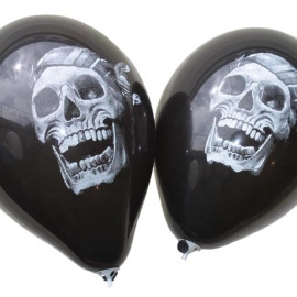 12 пастель 14 чорний з мал. "ЧЕРЕП в растрі" (100шт/уп) 1+1