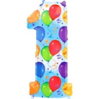 1 Цифра мал. " повітряні кульки" 13705-01 Фольга Anagram