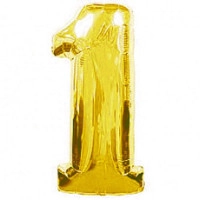 1 Цифра ЗОЛОТО 13734-01 Фольга Anagram
