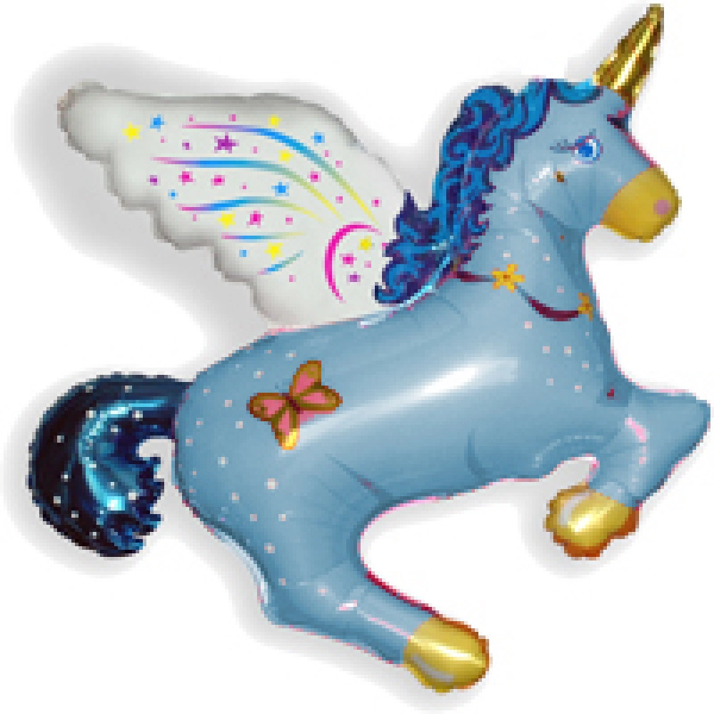 Чарівний єдиноріг міні *14*902658 Фольга блакитний