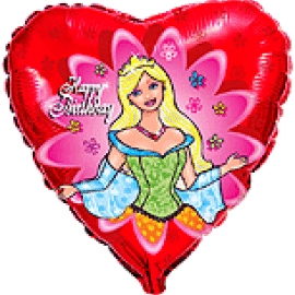 201649 Серце 18" ДР Принцеса