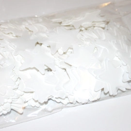 Конфетті ЗІРКА біла (3,5 см) (1уп.=100 гр.)