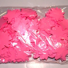 Конфетті ЗІРКА рожева (3,5 см) (1уп.=100 гр.)